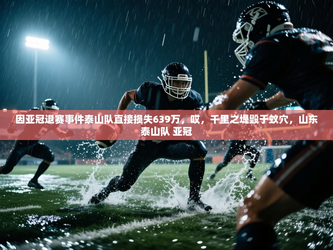 因亚冠退赛事件泰山队直接损失639万,哎,千里之堤毁于蚁穴,山东泰山队 亚冠 第1张